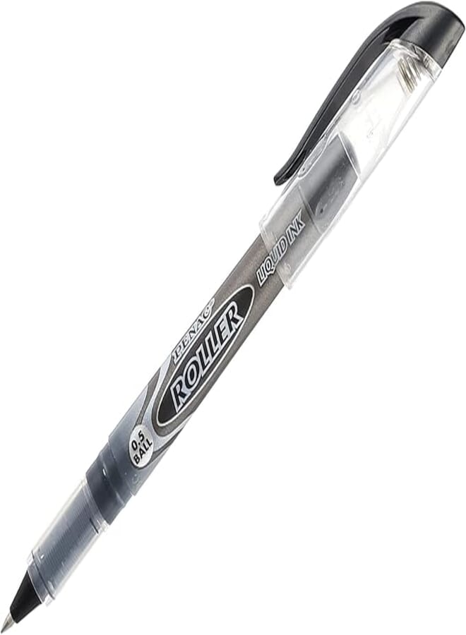 Rollerball Pen 05 Felt Liqroller Metal Black